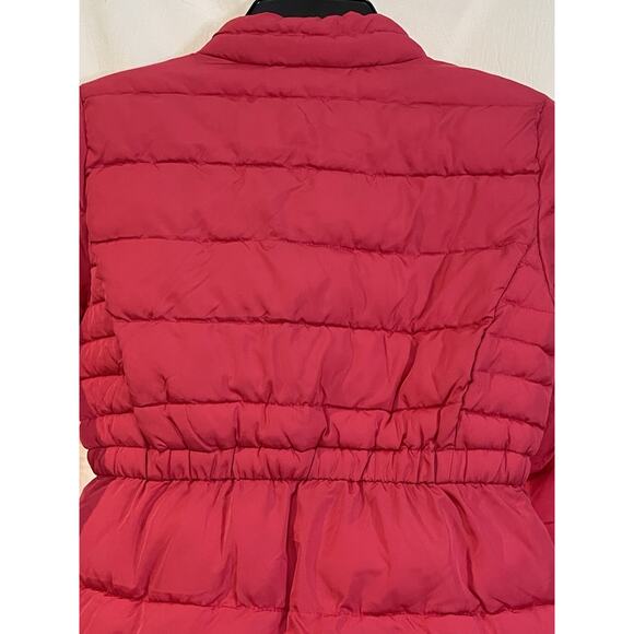 GAP Kids Puffer Coat Jacket Youth Girls Size XL Pink Zipper Fitted Pockets - Picture 7 of 8
